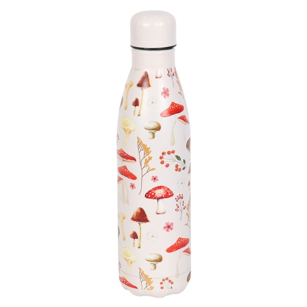 All Over Mushroom Print Metal Water Bottle - Hatters Tea PartyS03723314All Over Mushroom Print Metal Water Bottle