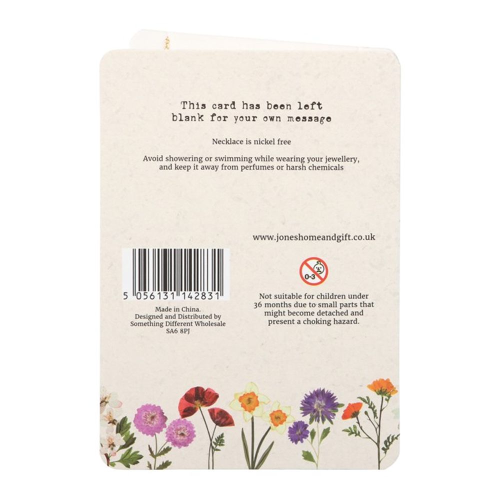 Birth Flower Necklace Card - Hatters Tea PartyS03723152Birth Flower Necklace Card