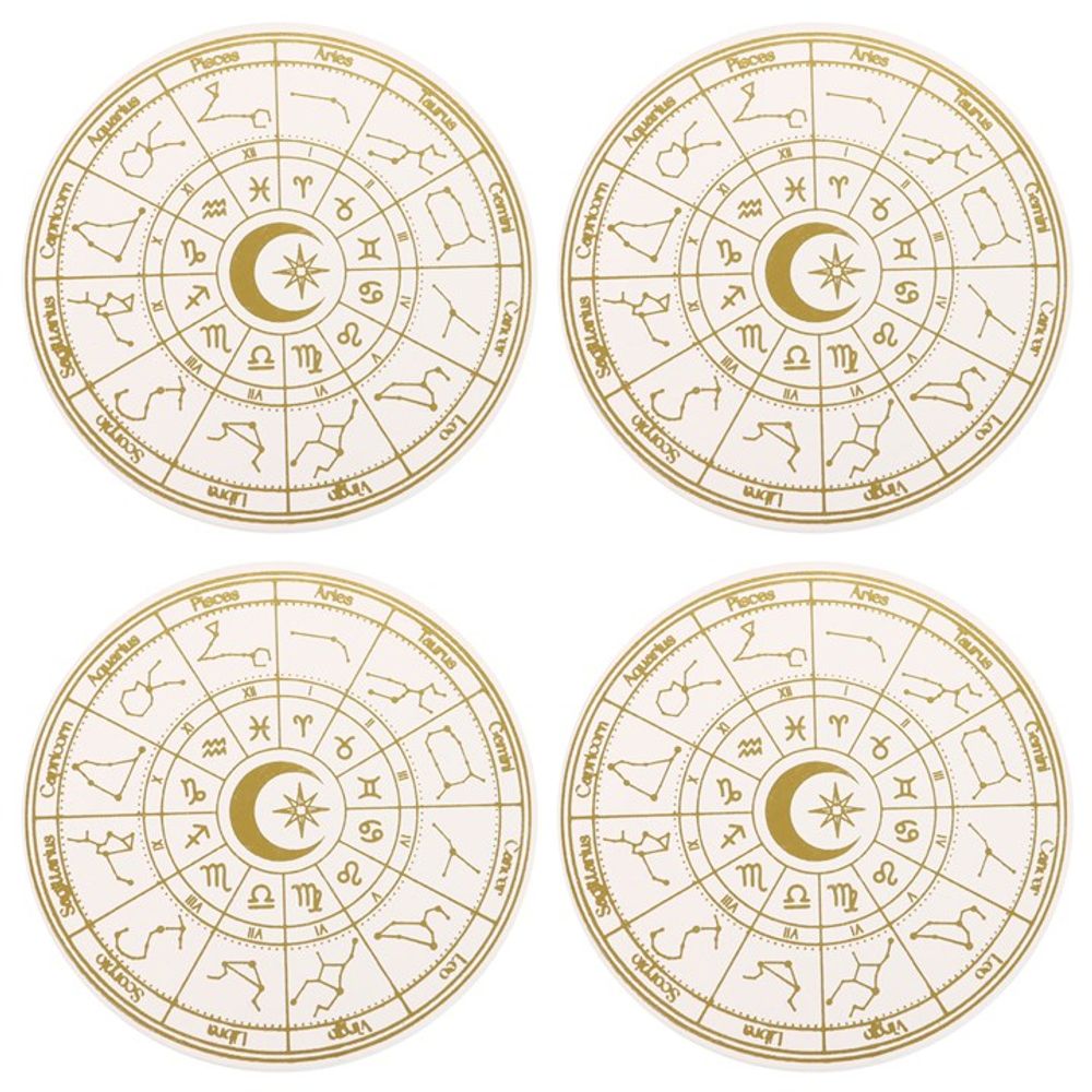 Astrology Wheel Coaster Set - Hatters Tea PartyS03723781Astrology Wheel Coaster Set