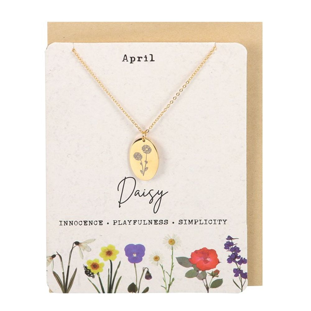 Birth Flower Necklace Card - Hatters Tea PartyS03723152Birth Flower Necklace Card