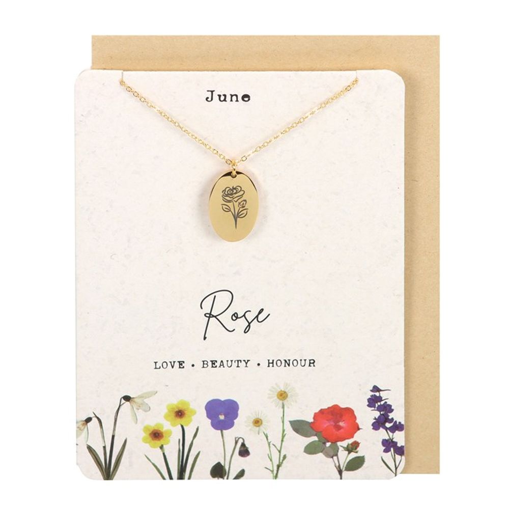 Birth Flower Necklace Card - Hatters Tea PartyS03723154Birth Flower Necklace Card