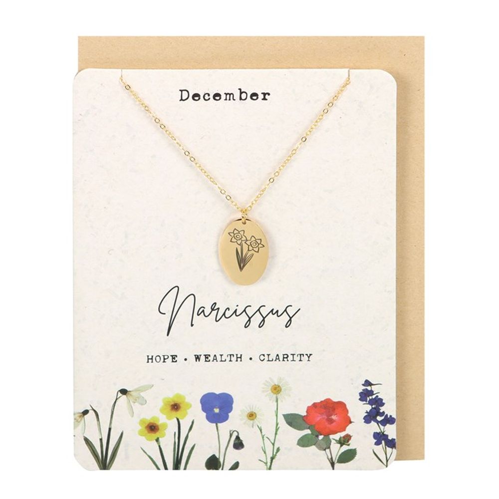 Birth Flower Necklace Card - Hatters Tea PartyS03723173Birth Flower Necklace Card