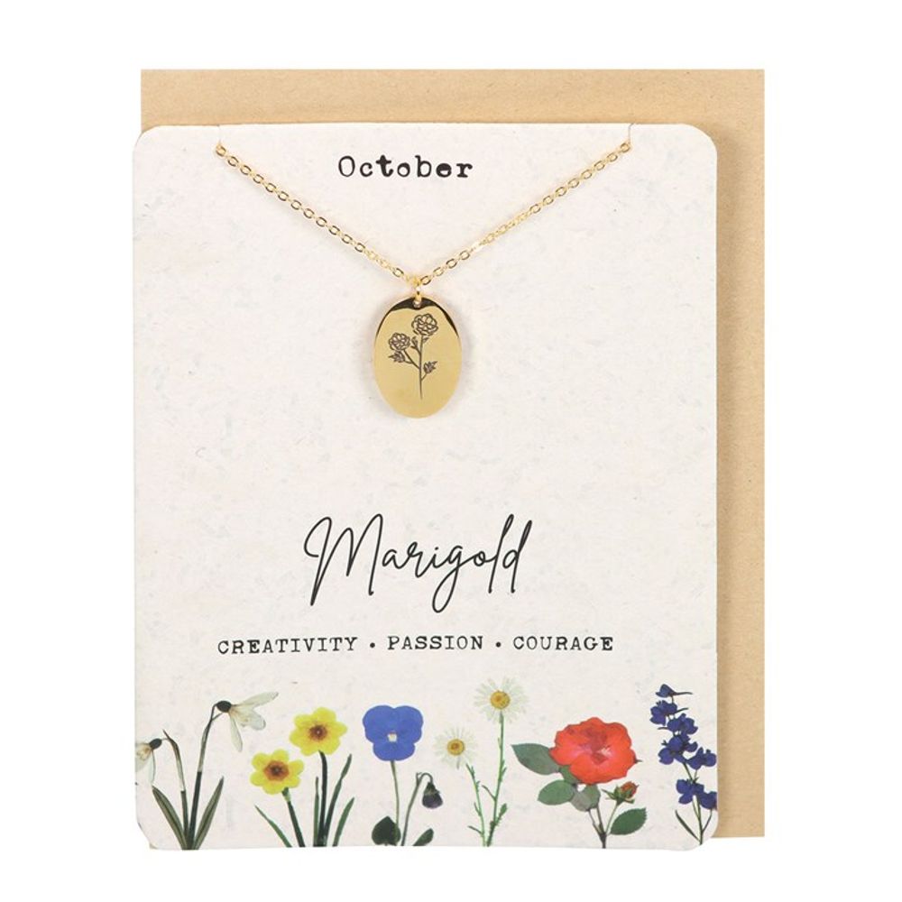 Birth Flower Necklace Card - Hatters Tea PartyS03723176Birth Flower Necklace Card