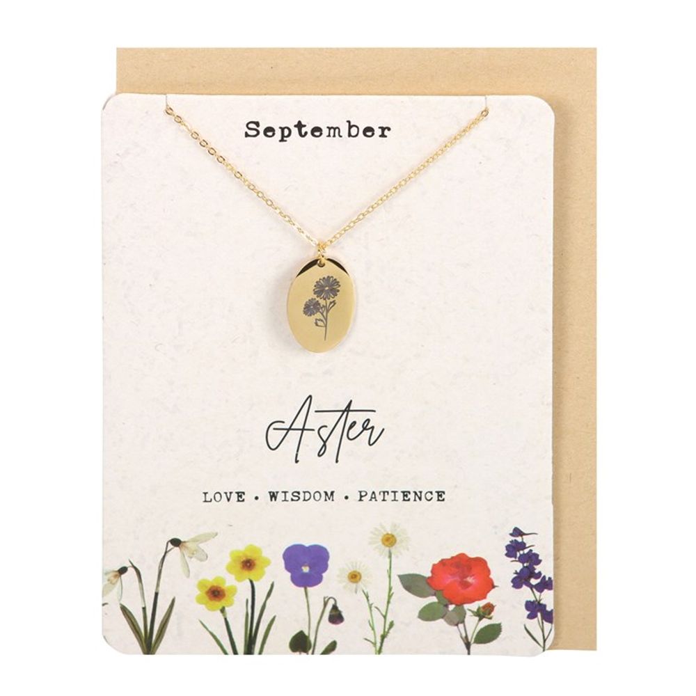 Birth Flower Necklace Card - Hatters Tea PartyS03723190Birth Flower Necklace Card