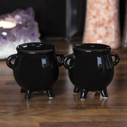 Cauldron Cruet Salt and Pepper Set - Hatters Tea PartyWSL-2077Cauldron Cruet Salt and Pepper Set