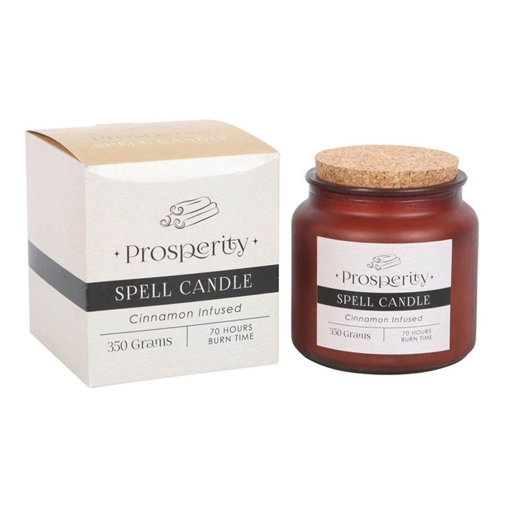 Cinnamon Infused Prosperity Spell Candle - Hatters Tea PartyS03722700Cinnamon Infused Prosperity Spell Candle