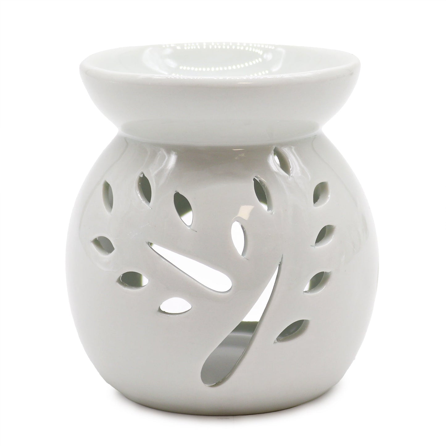 Classic White Oil Burner - Hatters Tea PartyOBCW-04Classic White Oil Burner