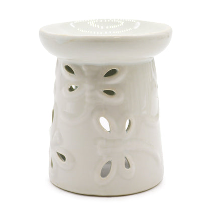 Classic White Oil Burner - Hatters Tea PartyOBCW-05Classic White Oil Burner