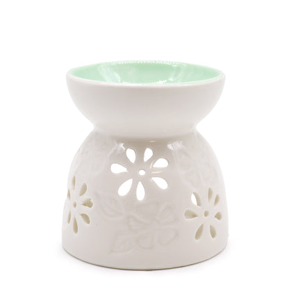 Classic White Oil Burner - Hatters Tea PartyOBCW-08Classic White Oil Burner