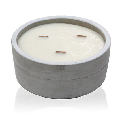 Concrete Wooden Wick Candle - Hatters Tea PartyCWC-01Concrete Wooden Wick Candle