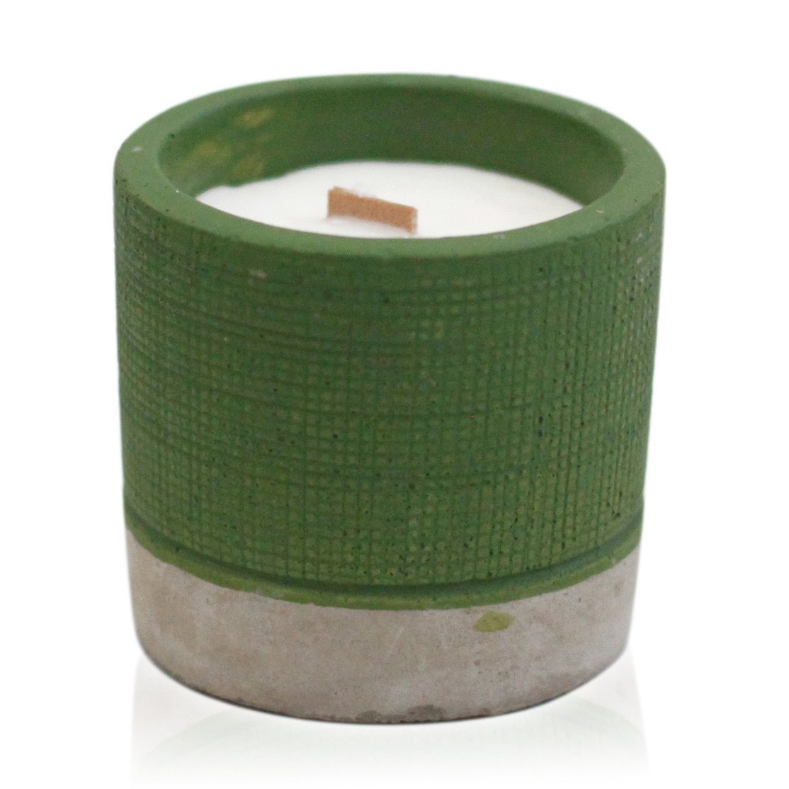 Concrete Wooden Wick Candle - Hatters Tea PartyCWC-08Concrete Wooden Wick Candle