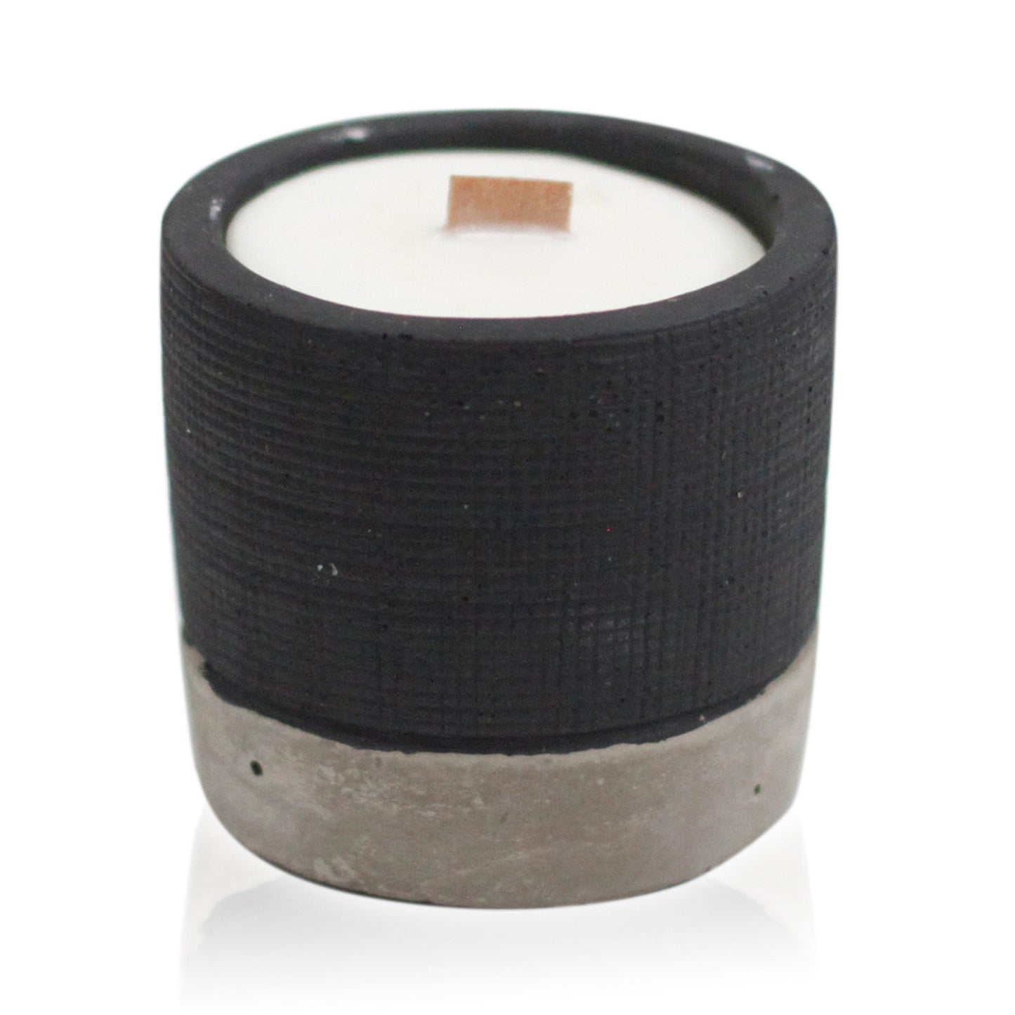 Concrete Wooden Wick Candle - Hatters Tea PartyCWC-09Concrete Wooden Wick Candle