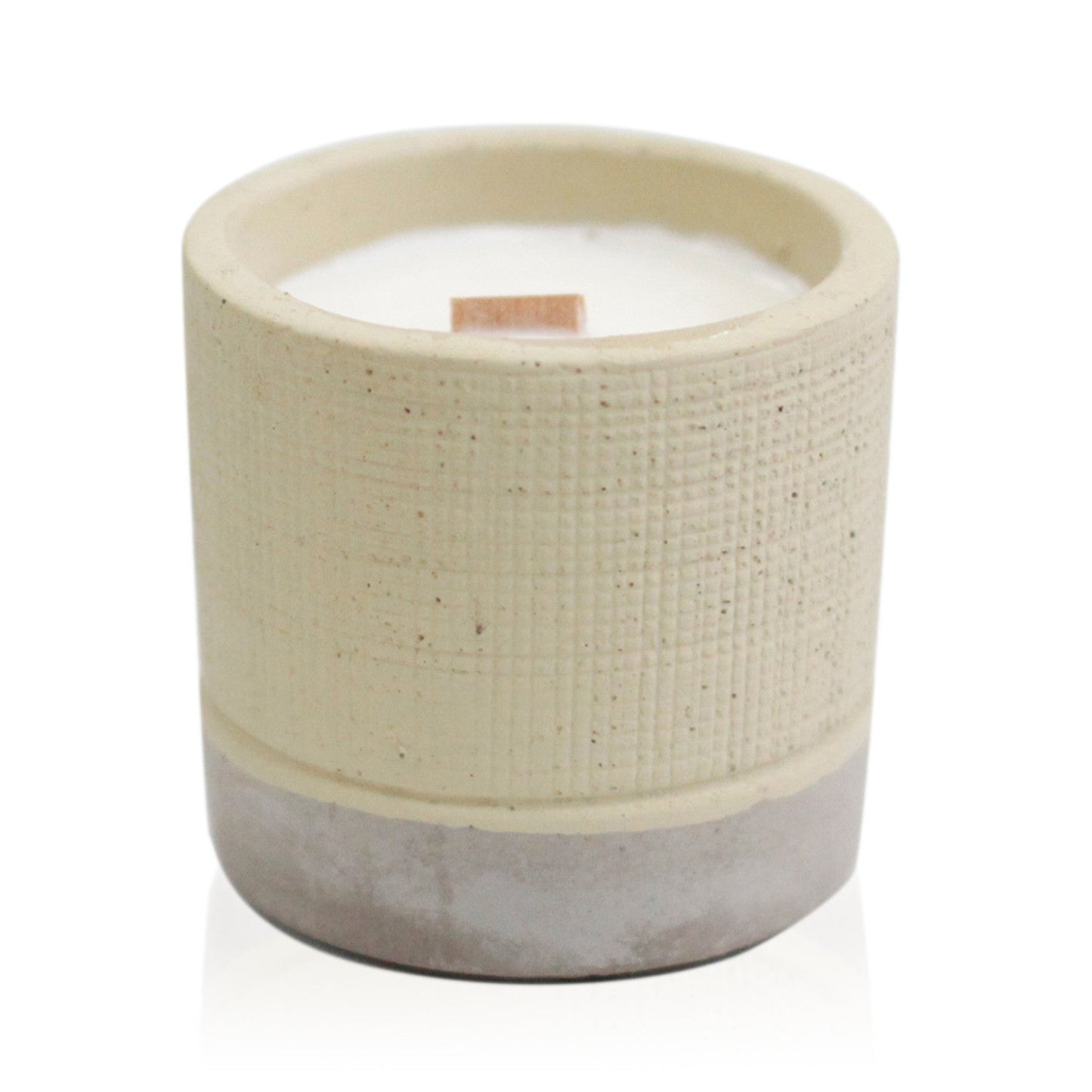 Concrete Wooden Wick Candle - Hatters Tea PartyCWC-10Concrete Wooden Wick Candle