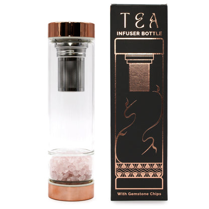 Crystal Glass Tea Infuser Bottle - Hatters Tea PartyCGTIB-01Crystal Glass Tea Infuser Bottle