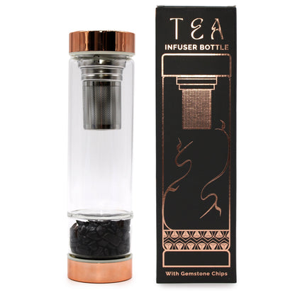 Crystal Glass Tea Infuser Bottle - Hatters Tea PartyCGTIB-01Crystal Glass Tea Infuser Bottle