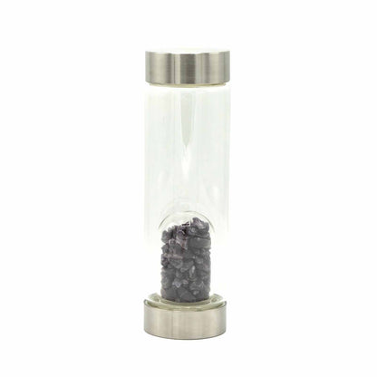 Crystal Infused Glass Water Bottle - Hatters Tea PartyCGWB-01Crystal Infused Glass Water Bottle