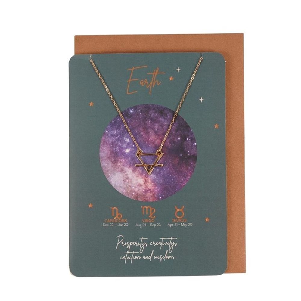 Earth Element Zodiac Necklace Card - Hatters Tea PartyS03721143Earth Element Zodiac Necklace Card