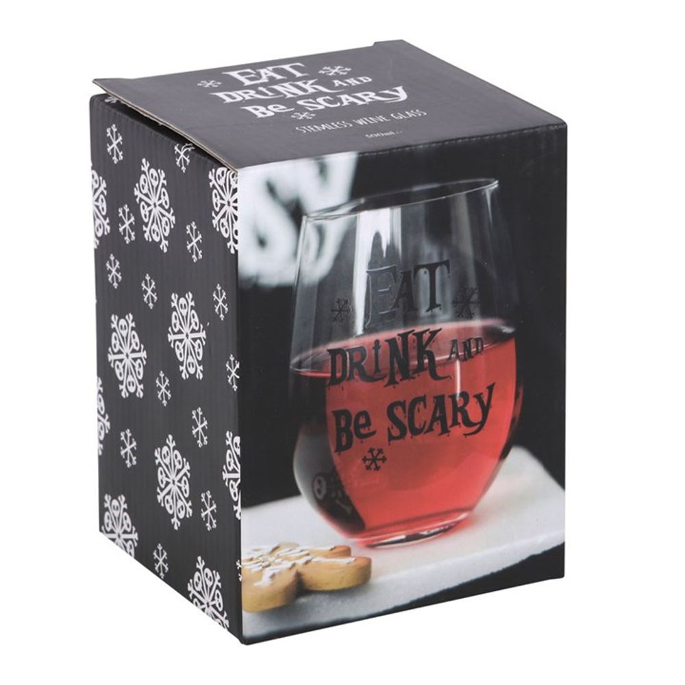 Eat, Drink & Be Scary Stemless Glass - Hatters Tea PartyS03720547Eat, Drink & Be Scary Stemless Glass