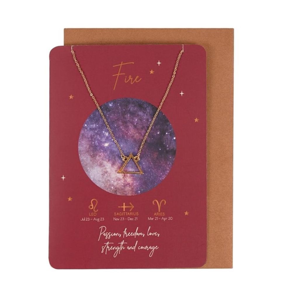 Fire Element Zodiac Necklace Card - Hatters Tea PartyS03721368Fire Element Zodiac Necklace Card