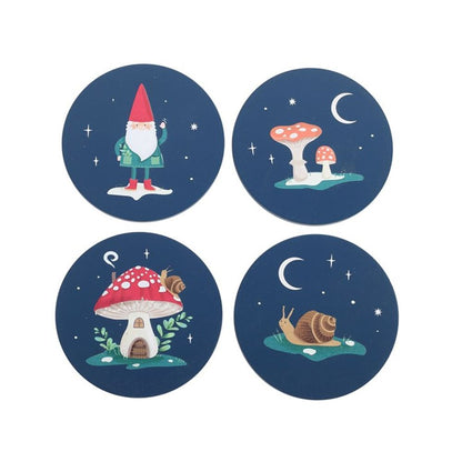 Gnome Sweet Gnome Coaster Set - Hatters Tea PartyS03723699Gnome Sweet Gnome Coaster Set