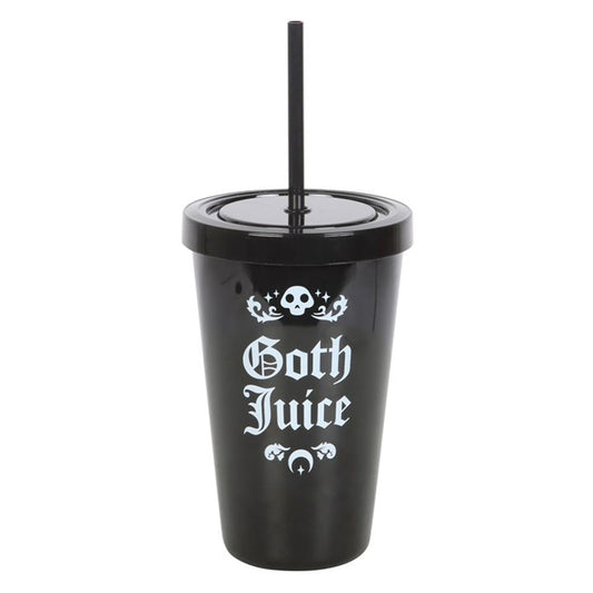 Goth Juice Plastic Tumbler with Straw - Hatters Tea PartyS03723328Goth Juice Plastic Tumbler with Straw