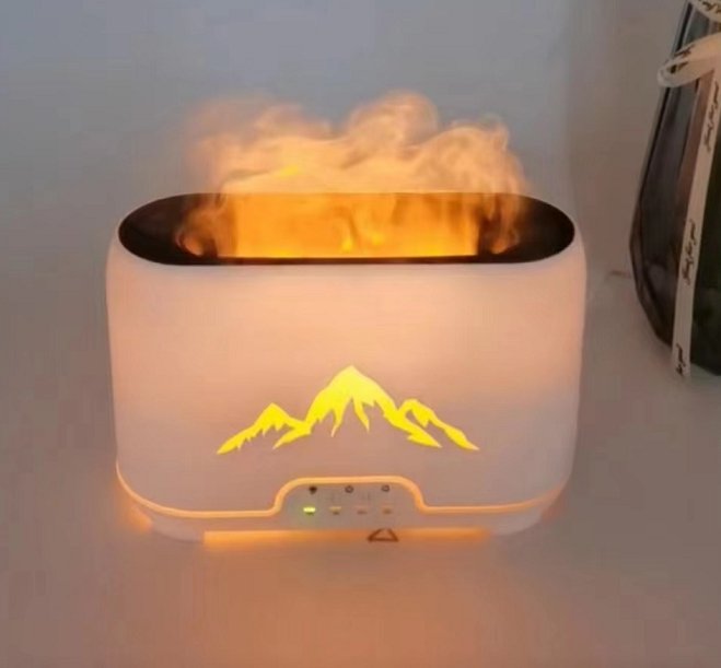 Himalayan Salt Aroma Diffuser - Night Light - USB-C - Flame Effect ( salt included) - Hatters Tea PartyAATOM-24Himalayan Salt Aroma Diffuser - Night Light - USB-C - Flame Effect ( salt included)