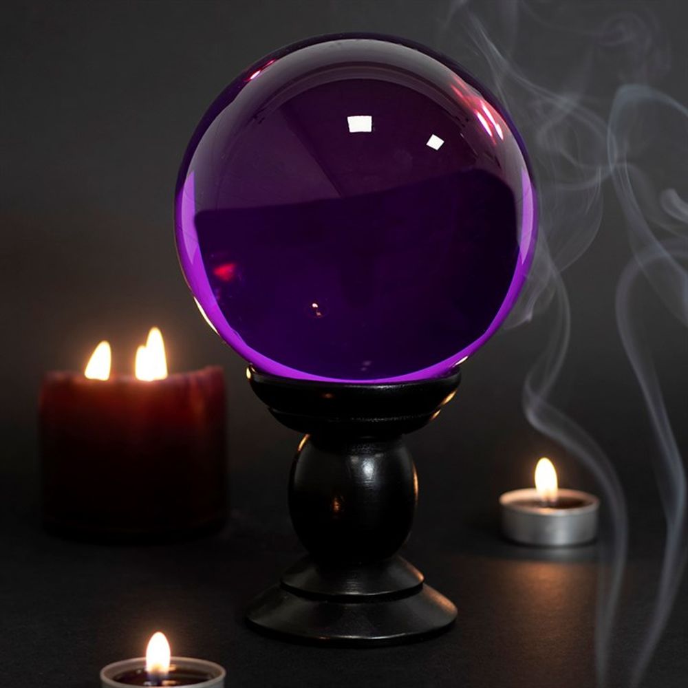 Large Purple Crystal Ball on Stand - Hatters Tea PartyS03720103Large Purple Crystal Ball on Stand