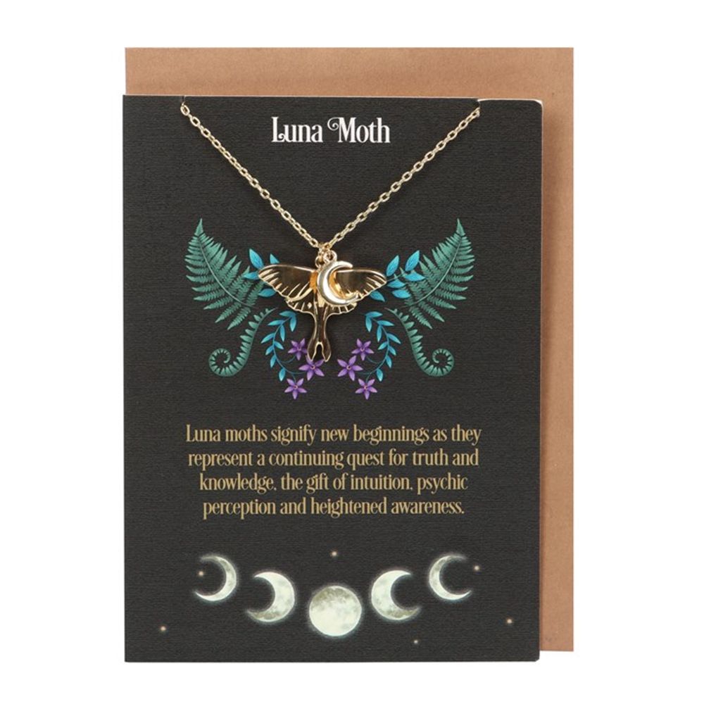 Luna Moth Necklace Card - Hatters Tea PartyS03722617Luna Moth Necklace Card