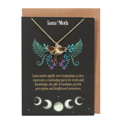 Luna Moth Necklace Card - Hatters Tea PartyS03722617Luna Moth Necklace Card