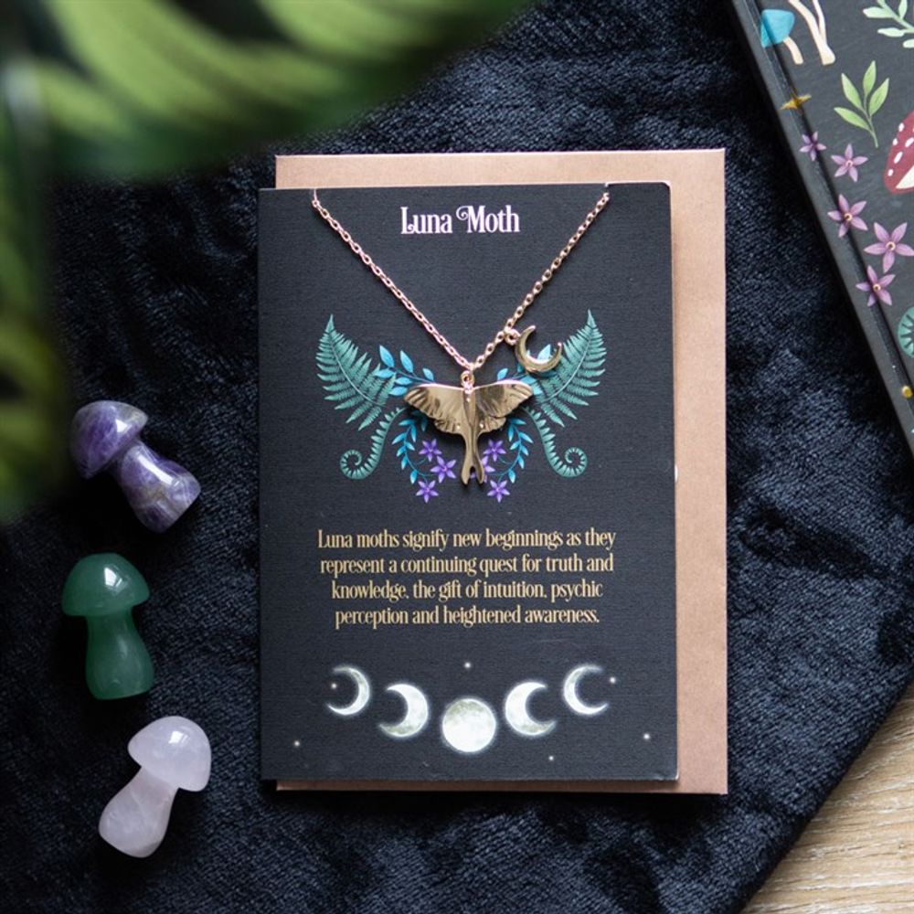 Luna Moth Necklace Card - Hatters Tea PartyS03722617Luna Moth Necklace Card