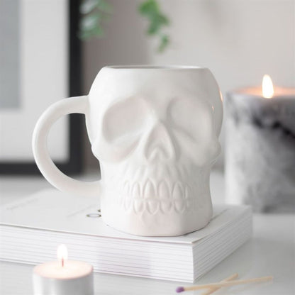 Matte White Skull Mug - Hatters Tea PartyS03720780Matte White Skull Mug