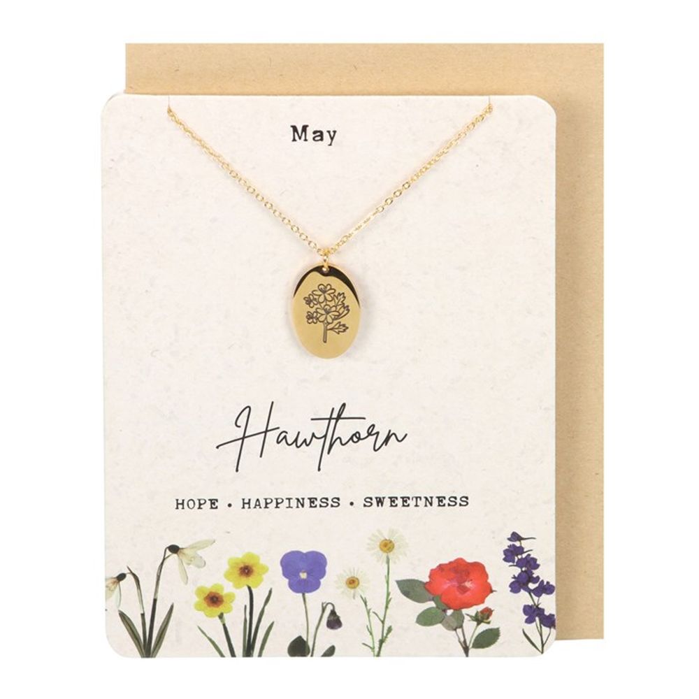 Birth Flower Necklace Card - Hatters Tea PartyS03723154Birth Flower Necklace Card