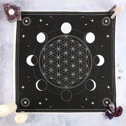 Moon Phase Crystal Grid Altar Cloth - Hatters Tea PartyS03720418Moon Phase Crystal Grid Altar Cloth