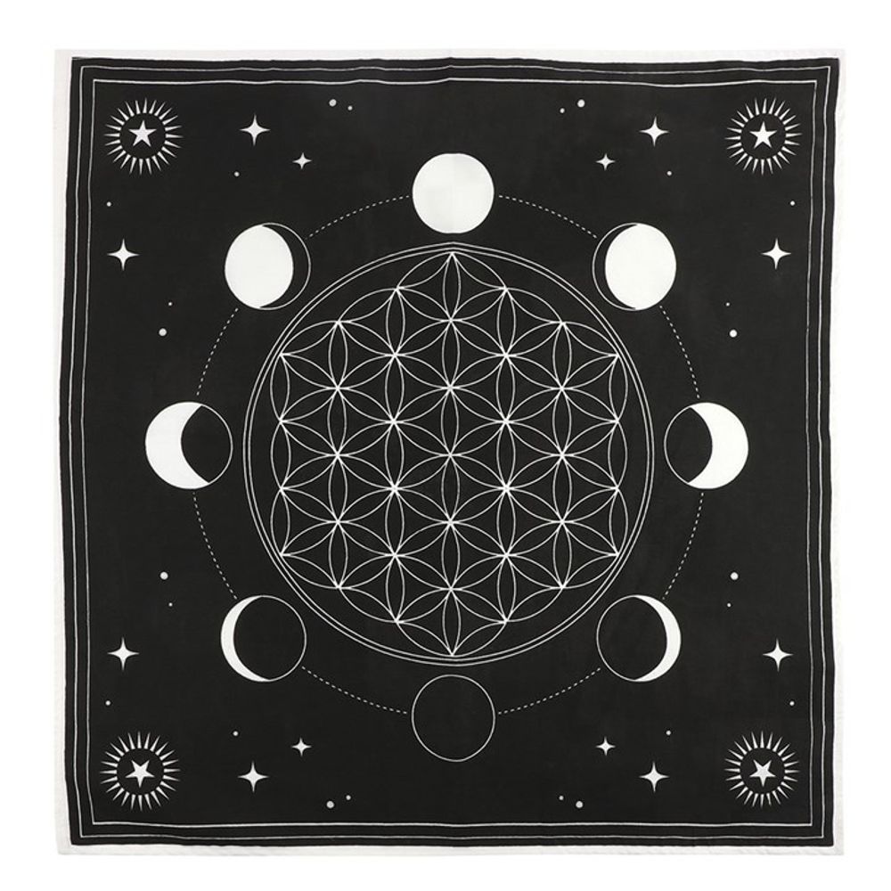 Moon Phase Crystal Grid Altar Cloth - Hatters Tea PartyS03720418Moon Phase Crystal Grid Altar Cloth