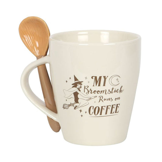 My Broomstick Runs on Coffee Mug and Spoon Set - Hatters Tea PartyS03720545My Broomstick Runs on Coffee Mug and Spoon Set