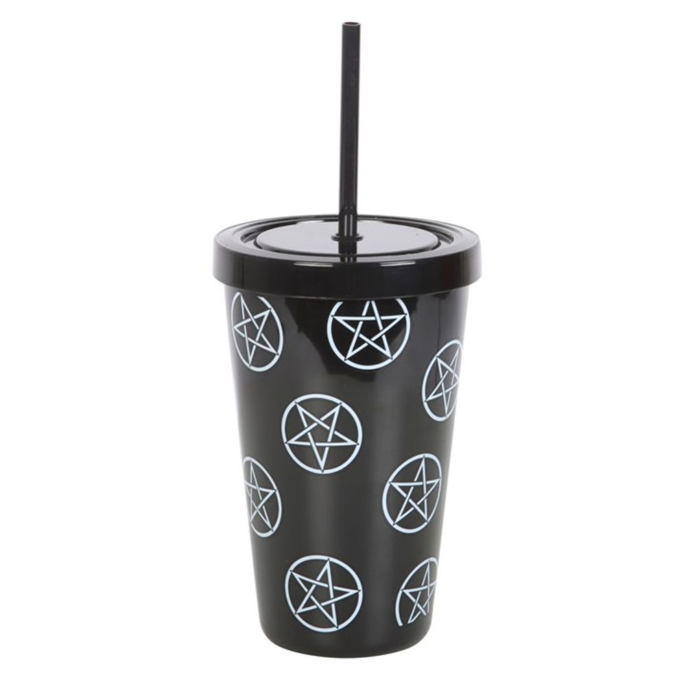 Pentagram Plastic Tumbler with Straw - Hatters Tea PartyS03723316Pentagram Plastic Tumbler with Straw