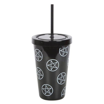 Pentagram Plastic Tumbler with Straw - Hatters Tea PartyS03723316Pentagram Plastic Tumbler with Straw