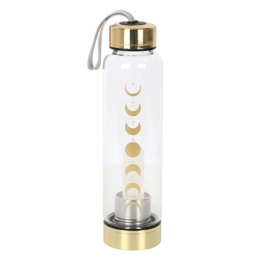 Quartz Moon Phase Glass Water Bottle - Hatters Tea PartyS03720477Quartz Moon Phase Glass Water Bottle