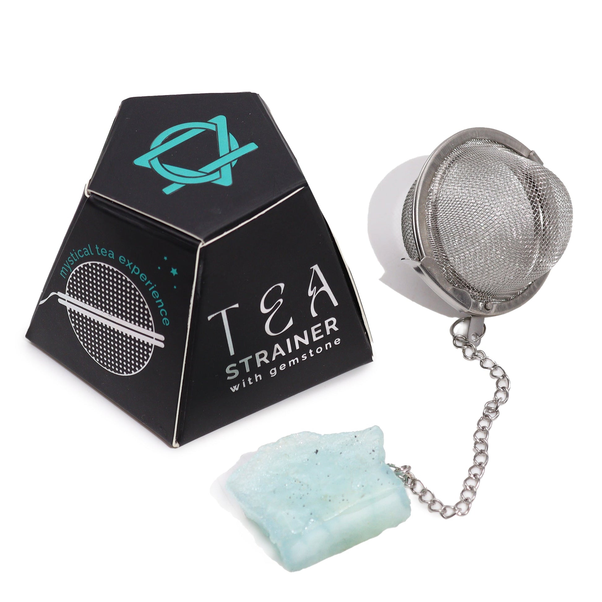 Raw Gemstone Tea Strainer - Hatters Tea PartyCGTS-01Raw Gemstone Tea Strainer