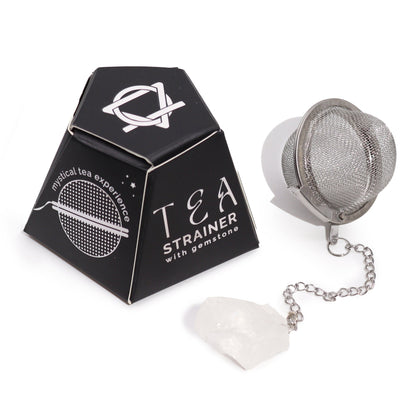 Raw Gemstone Tea Strainer - Hatters Tea PartyCGTS-01Raw Gemstone Tea Strainer