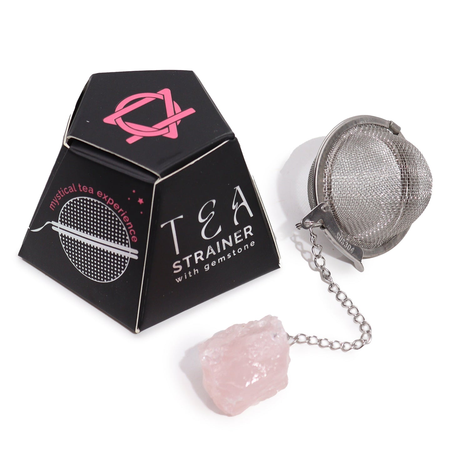 Raw Gemstone Tea Strainer - Hatters Tea PartyCGTS-01Raw Gemstone Tea Strainer