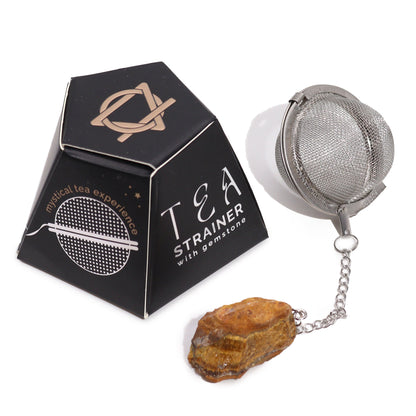 Raw Gemstone Tea Strainer - Hatters Tea PartyCGTS-01Raw Gemstone Tea Strainer