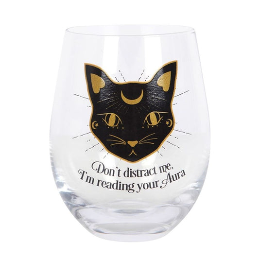 Reading Your Aura Stemless Wine Glass - Hatters Tea PartyS03720485Reading Your Aura Stemless Wine Glass