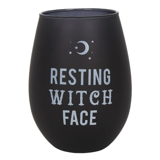 Resting Witch Face Stemless Wine Glass - Hatters Tea PartyS03722083Resting Witch Face Stemless Wine Glass