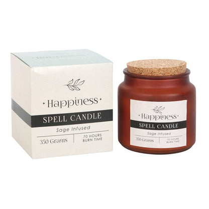 Sage Infused Happiness Spell Candle - Hatters Tea PartyS03722697Sage Infused Happiness Spell Candle