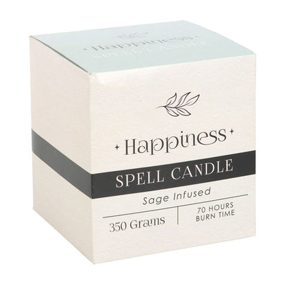 Sage Infused Happiness Spell Candle - Hatters Tea PartyS03722697Sage Infused Happiness Spell Candle