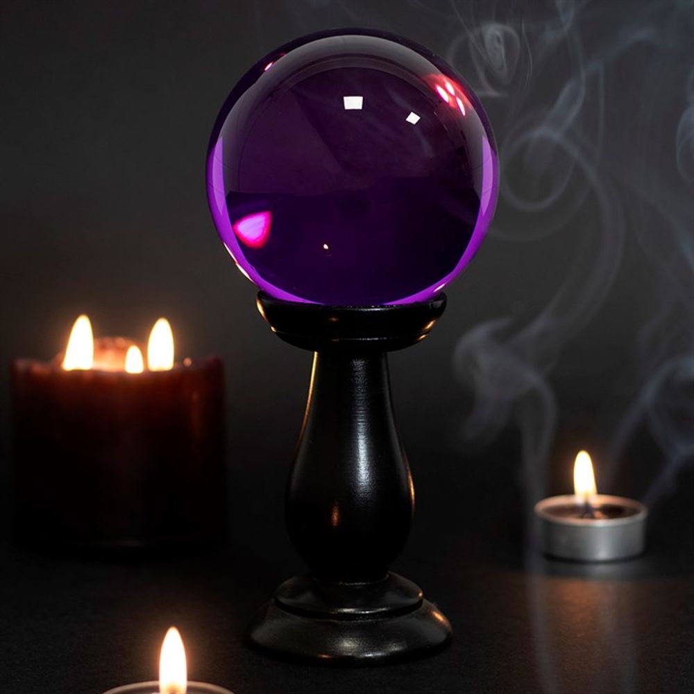 Small Purple Crystal Ball on Stand - Hatters Tea PartyS03721044Small Purple Crystal Ball on Stand