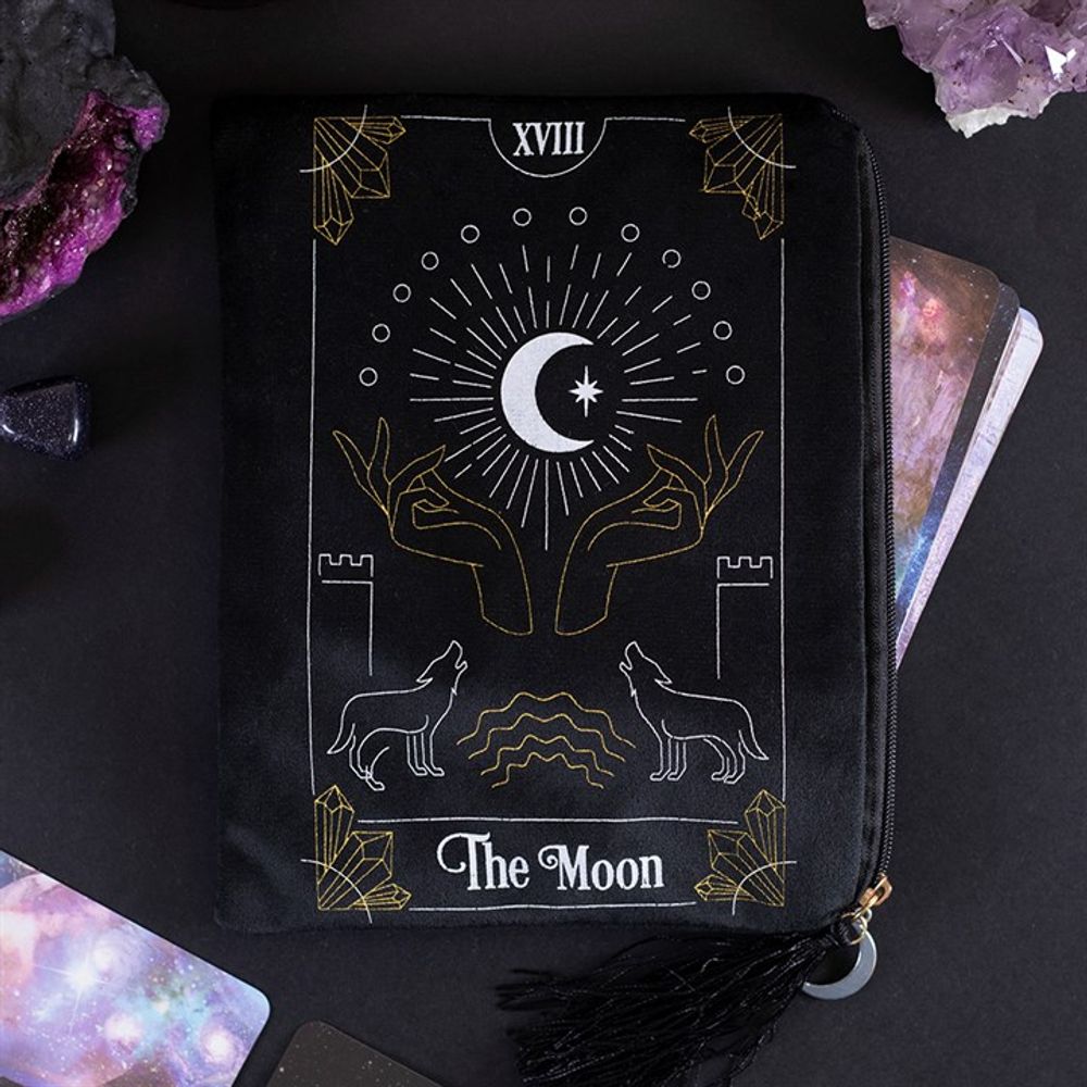 The Moon Tarot Card Zippered Bag - Hatters Tea PartyS03721644The Moon Tarot Card Zippered Bag