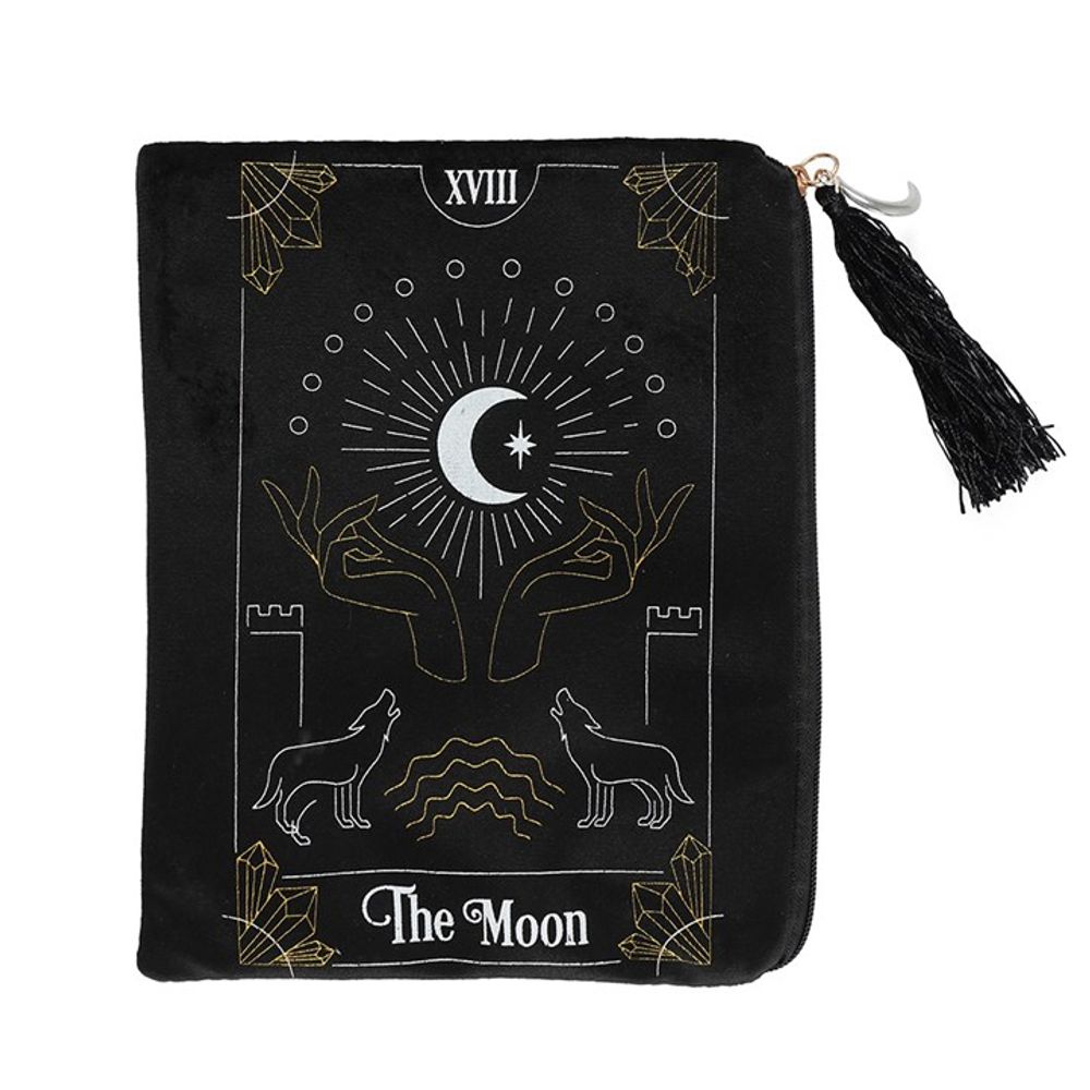 The Moon Tarot Card Zippered Bag - Hatters Tea PartyS03721644The Moon Tarot Card Zippered Bag