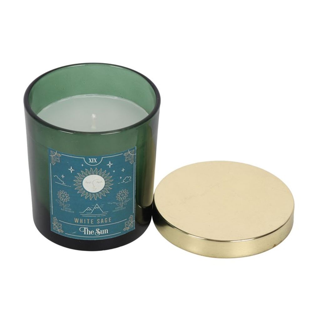 The Sun White Sage Tarot Candle - Hatters Tea PartyS03721351The Sun White Sage Tarot Candle